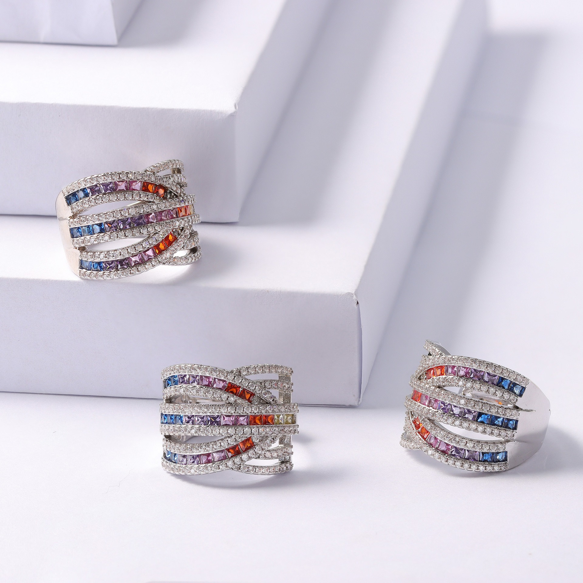 Eve Jewelry & Watches Distribuidor Oficial Rolex - Colorful Ring for Women sparling bling