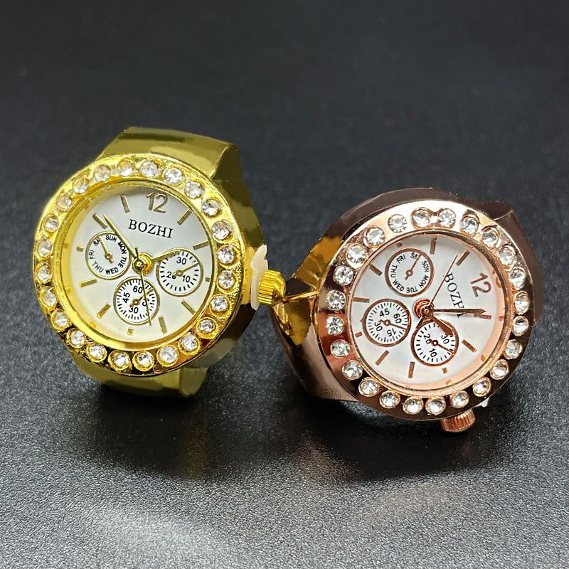 Jewelry Watches Men - Creative Vintage Rhinestone Ring Watch for
