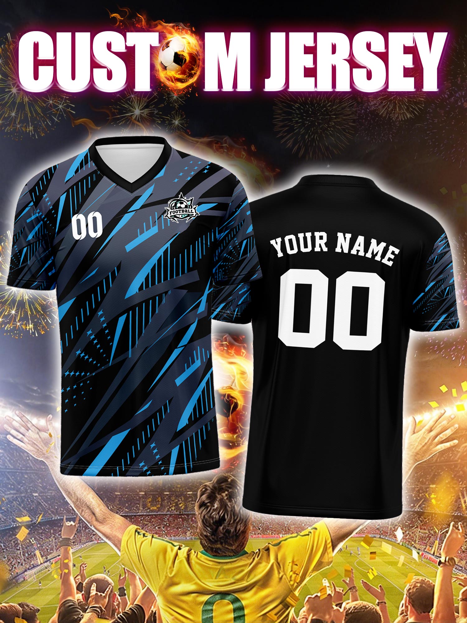 Watches & Jewelry Repair Center Photos - Custom Image Number Name Soccer Jersey,Backyard
