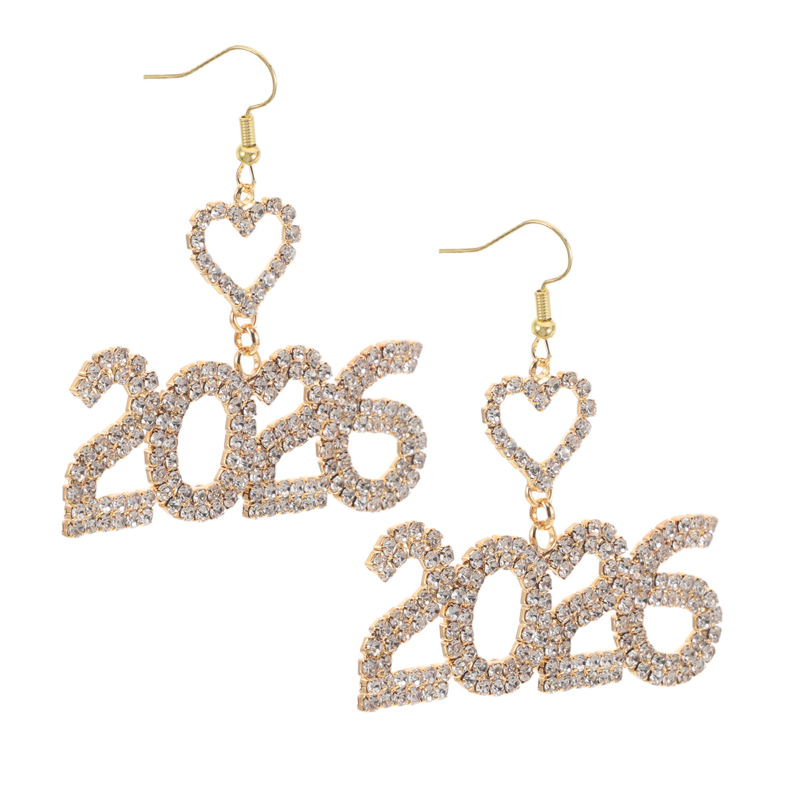 Eve Jewelry & Watches Distribuidor Oficial Rolex - 1Pair New Year Earrings 2026 Crystal