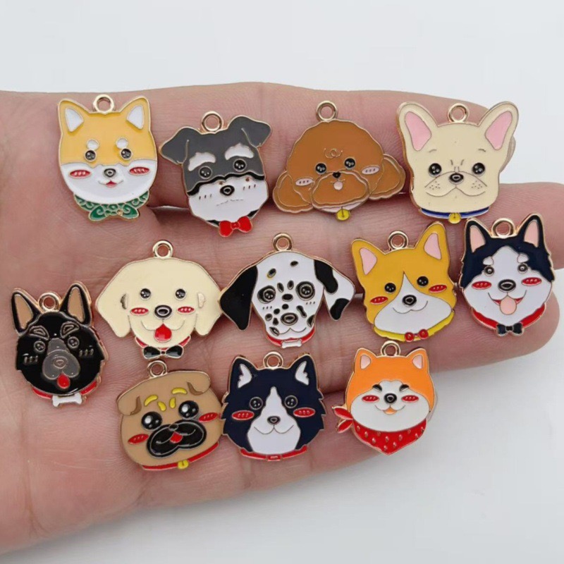 Jewelry & Watches Sp Z Oo Ul Frezerów 3 - 12pcs cartoon pet spotted dog alloy