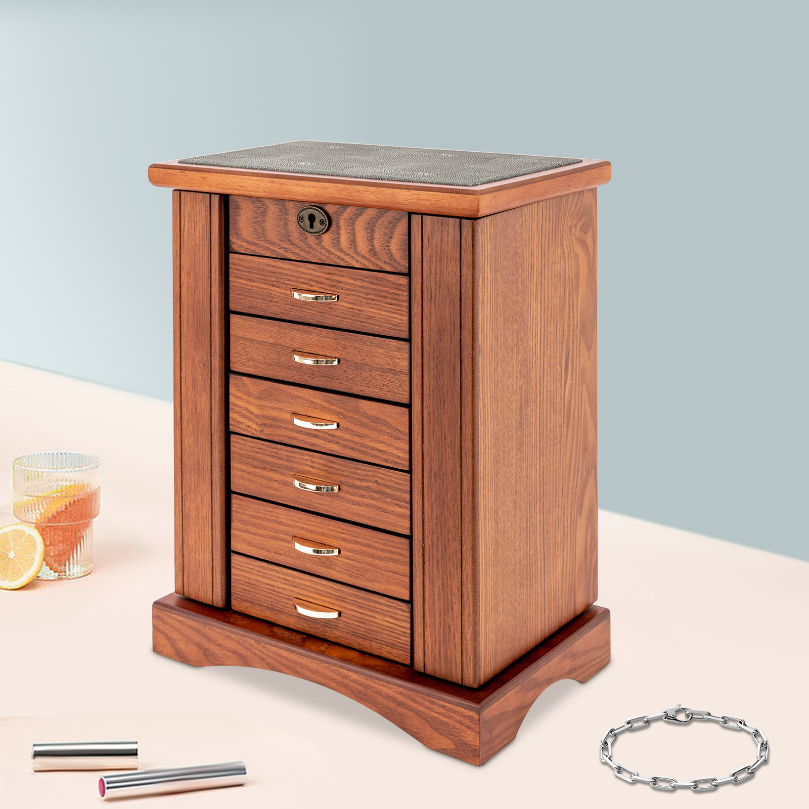7 Layers Large Jewelry Box wit - مراجعة Jewelry And Watches Store وسعره