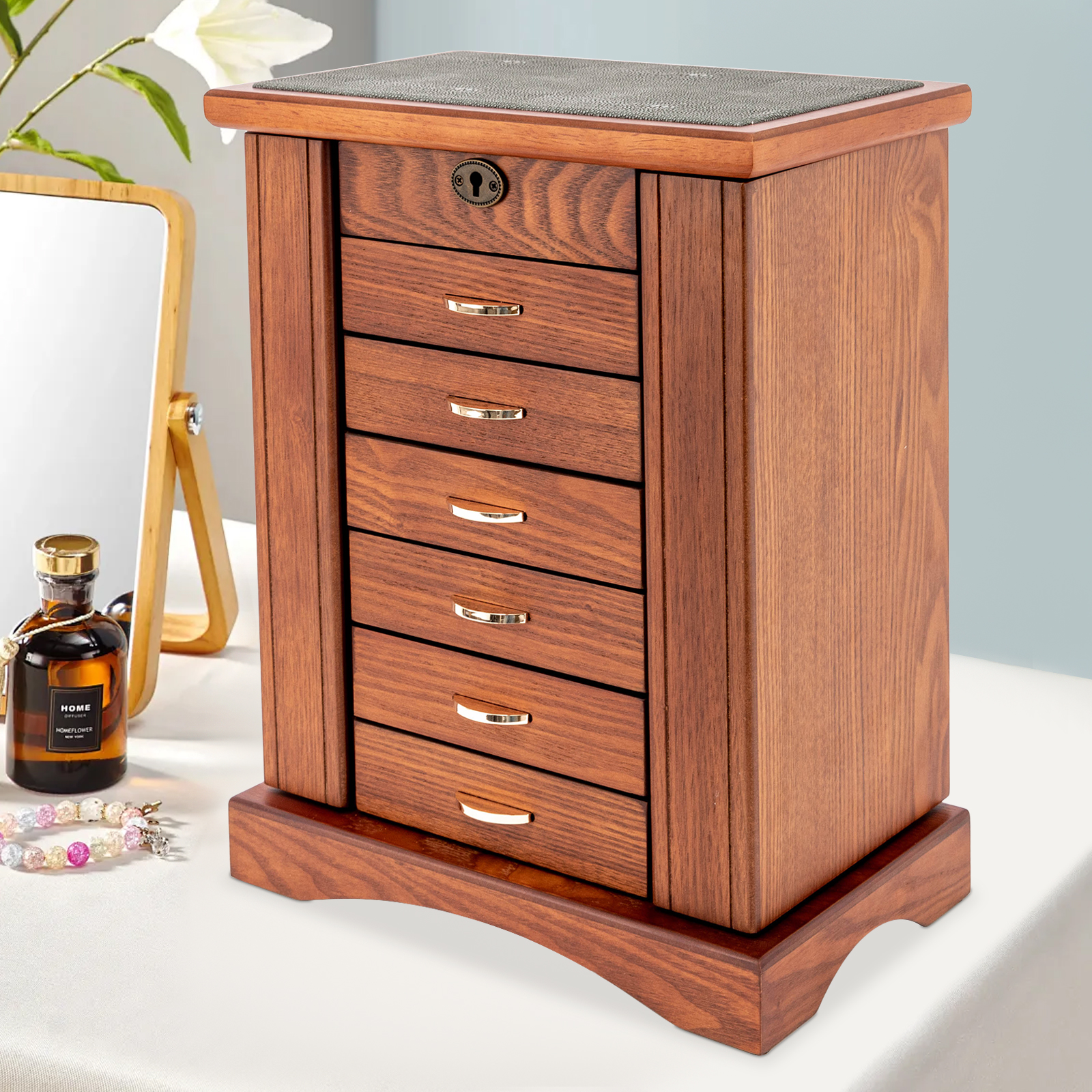 7 Layers Large Jewelry Box wit - مراجعة Jewelry And Watches Store وسعره