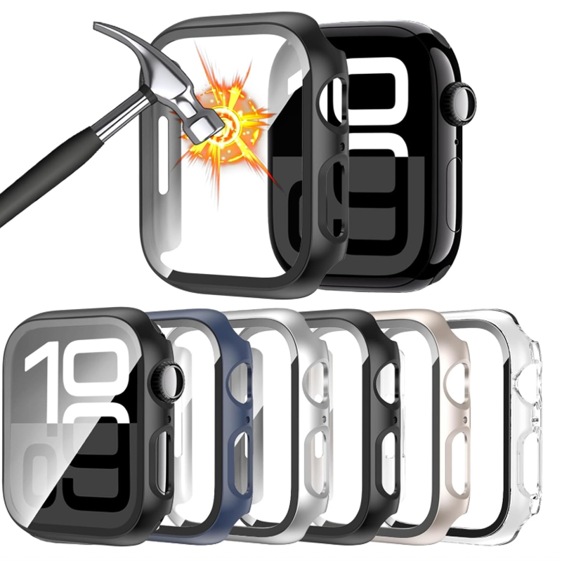 Tempered Glass+Case For Apple  - مراجعة Jewelry Smart Watches وسعره