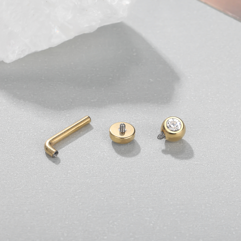 1PC Implant Grade Titanium Chr - مراجعة Christina Jewelry & Watches Marguerite Ørestik Forgyldt Sølv وسعره
