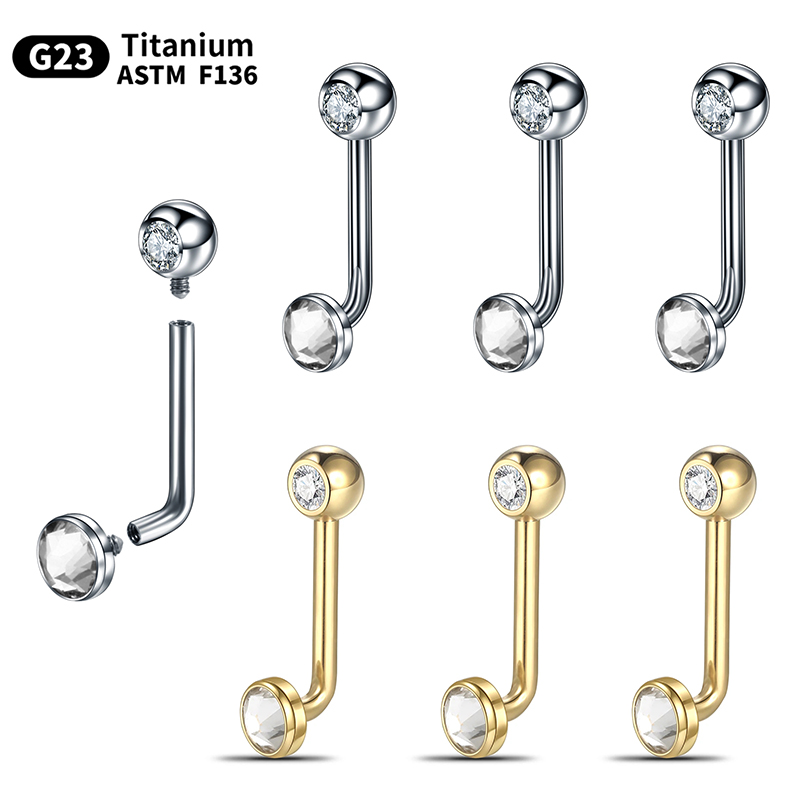 1/10Pcs G23 Titanium Christina - مراجعة Christina Jewelry & Watches Marguerite Ørestik Forgyldt Sølv وسعره