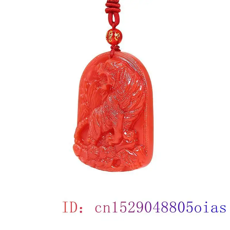 Red Jade Tiger Pendant Pendant - مراجعة Luxury Gifts Jewelry & Watches Namfleg Mostar وسعره