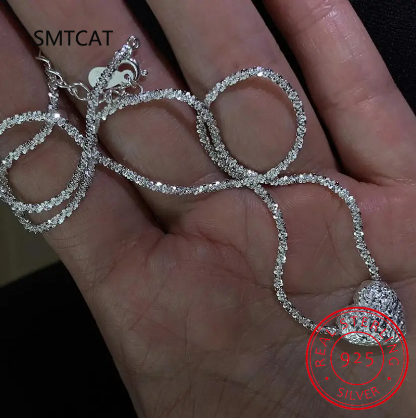 New Arrived S925 Sterling Silv - مراجعة Crystal Choker Necklace وسعره