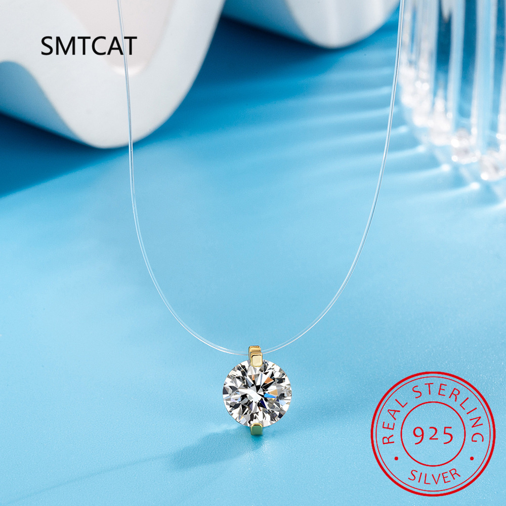 0.5-2CT D Color Moissanite Nec - مراجعة Crystal Choker Necklace وسعره