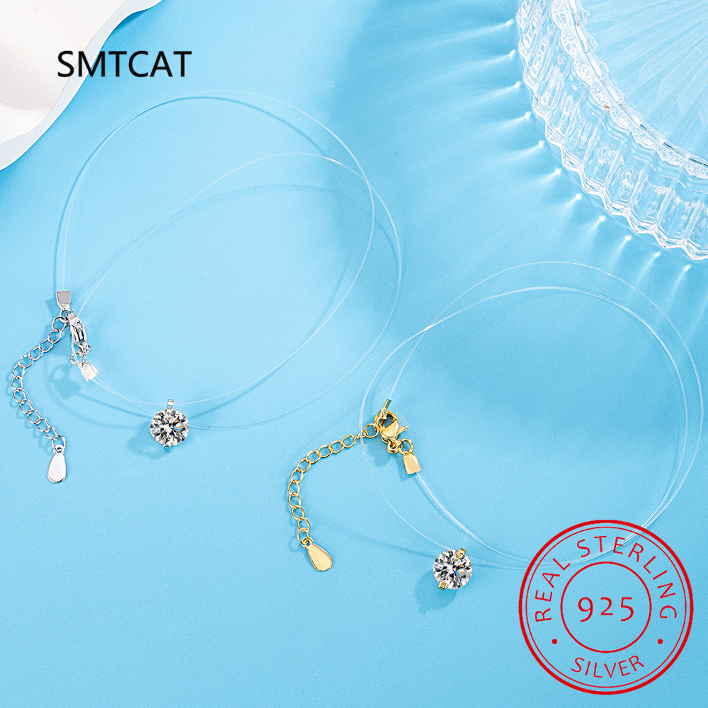 0.5-2CT D Color Moissanite Nec - مراجعة Crystal Choker Necklace وسعره