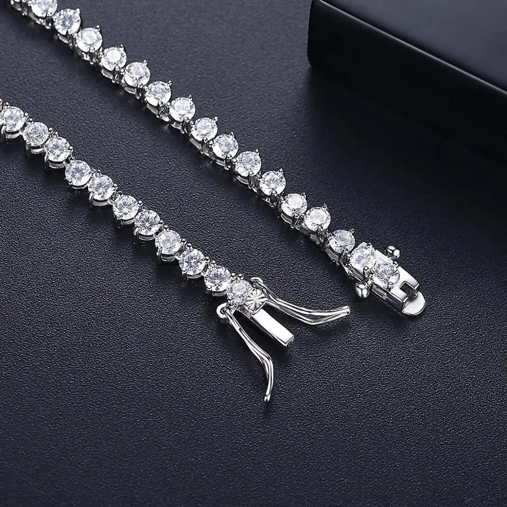 Luxury Designer 7MM Iced Out T - مراجعة Crystal Choker Necklace وسعره