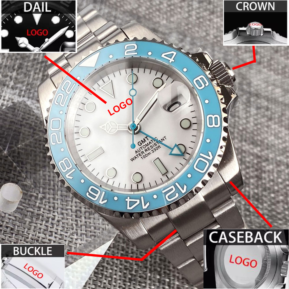 Customized 40mm Ice Blue Dial  - مراجعة Jewelry Watches Men وسعره