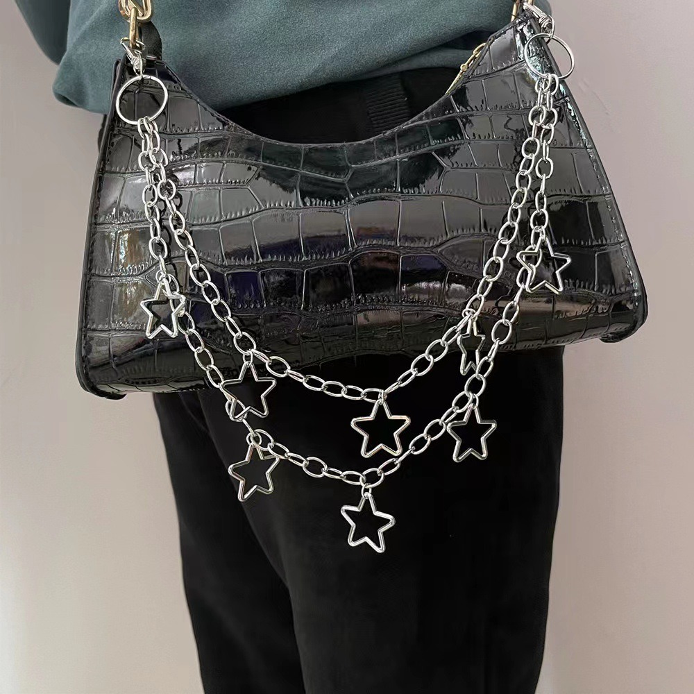 Punk Star Double Layer Waist C - مراجعة Hip Hop Chain Necklace وسعره