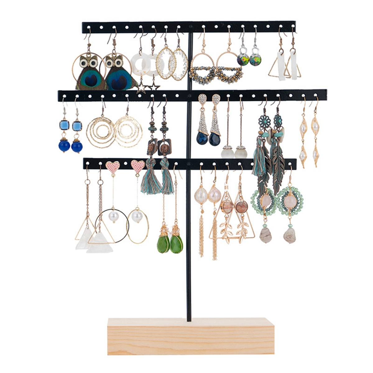 ABQR Black 3-Layer Simple Earr - مراجعة Jewelry & Watches Sp Z Oo Ul Frezerów 3 وسعره