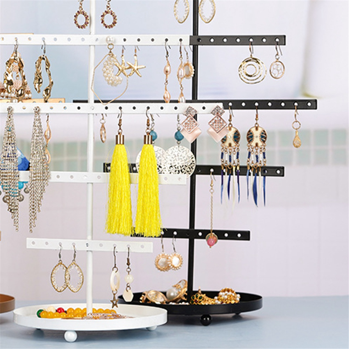 ABQR Black 3-Layer Simple Earr - مراجعة Jewelry & Watches Sp Z Oo Ul Frezerów 3 وسعره