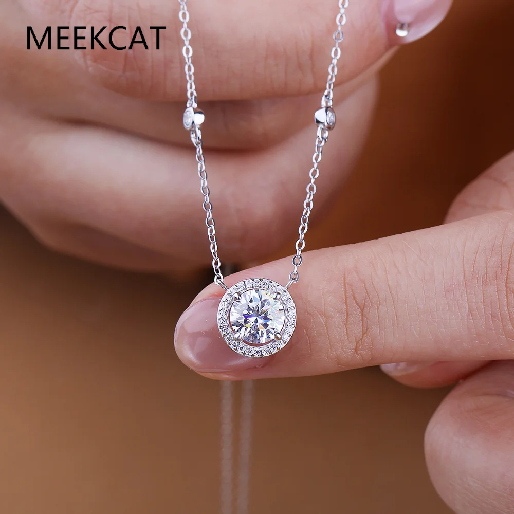 1/2/3CT Moissanite Necklaces f - مراجعة Crystal Choker Necklace وسعره