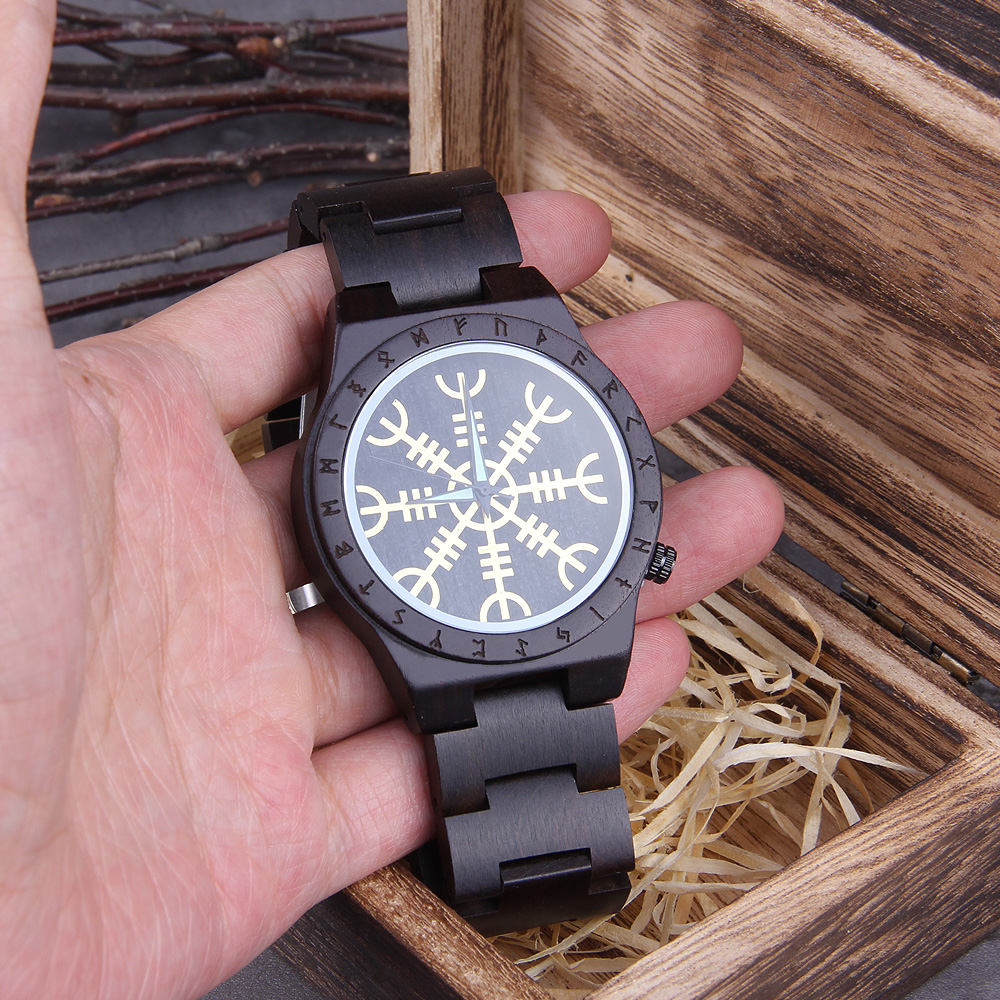 Handmade  Wooden Watches Man W - مراجعة Jewelry Watches Men وسعره