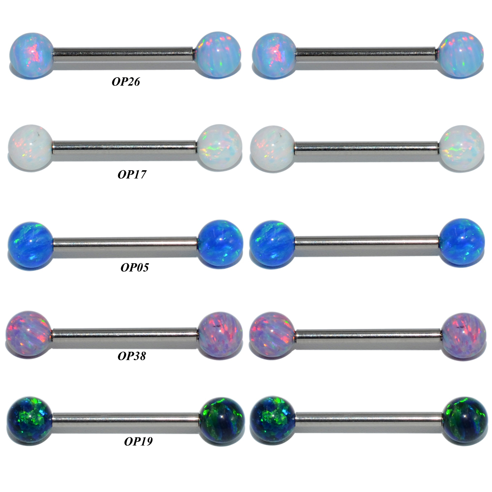 1PC G23 Titanium Opal Ear Trag - مراجعة Christina Jewelry & Watches Marguerite Ørestik Forgyldt Sølv وسعره