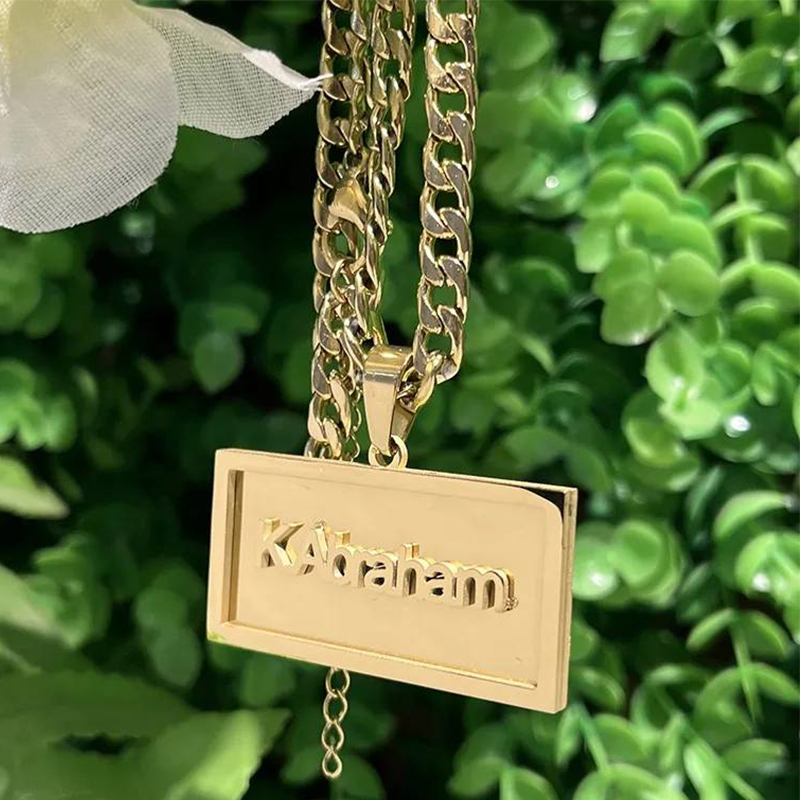 Custom Name Hip Hop Necklace f - مراجعة Hip Hop Chain Necklace وسعره