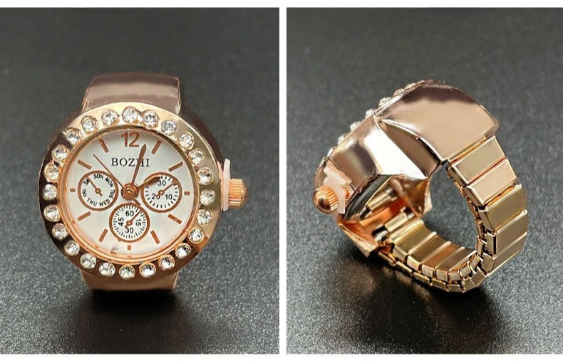 Creative Vintage Rhinestone Ri - مراجعة Jewelry Watches Men وسعره