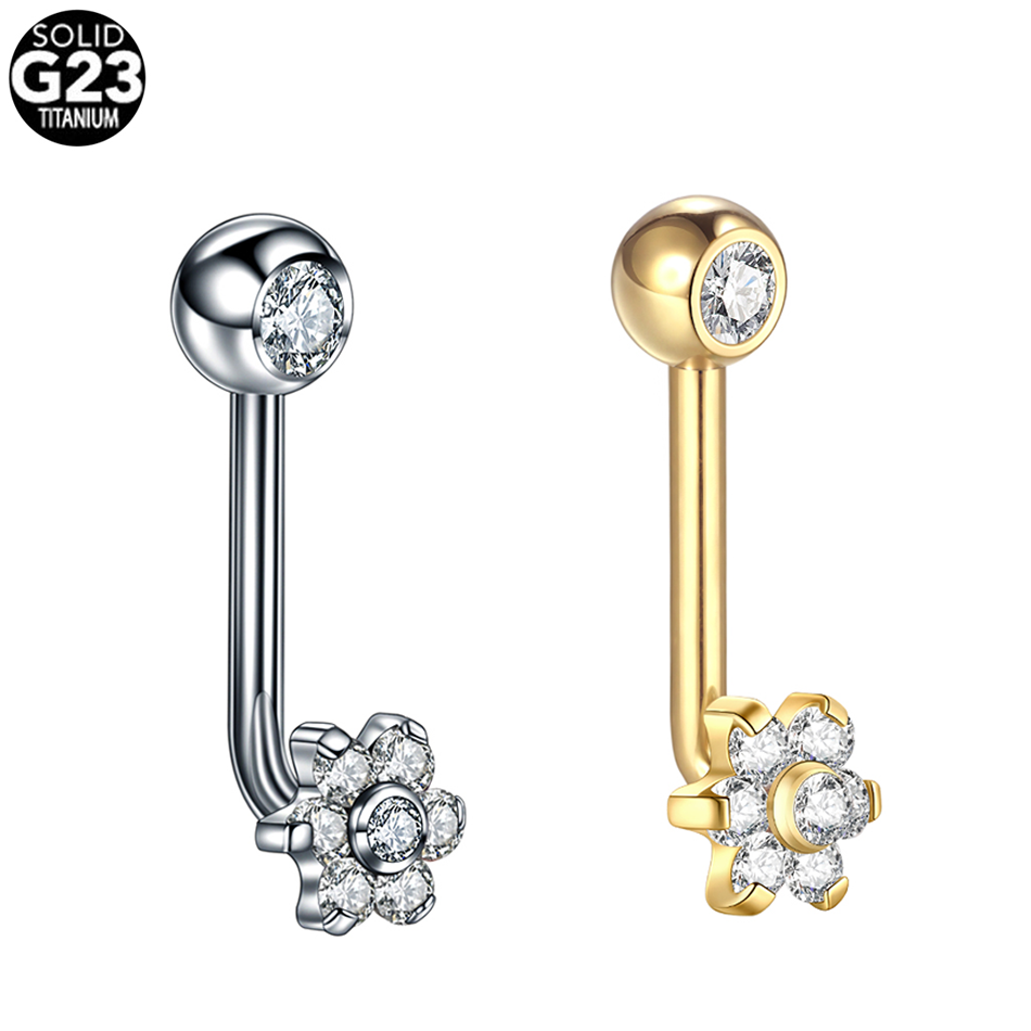 1pc 14G Titanium Flower Christ - مراجعة Christina Jewelry & Watches Marguerite Ørestik Forgyldt Sølv وسعره