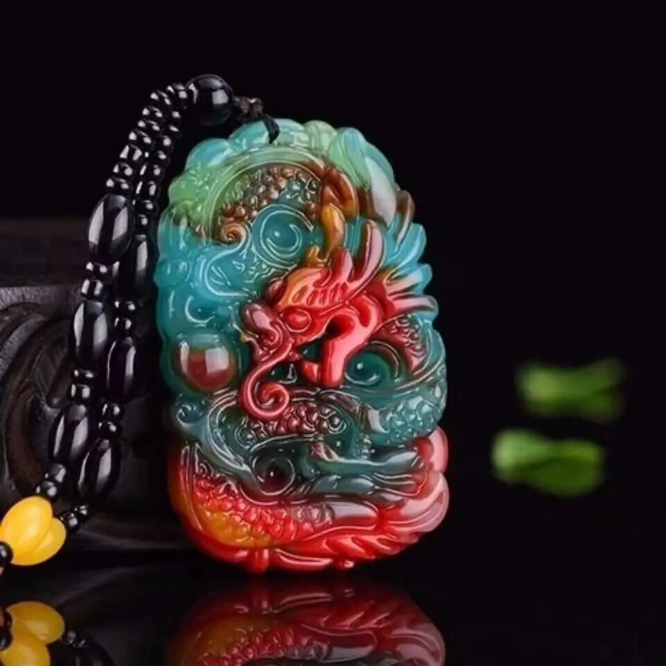 Real Jade Dragon Pendant Neckl - مراجعة Luxury Gifts Jewelry & Watches Namfleg Mostar وسعره