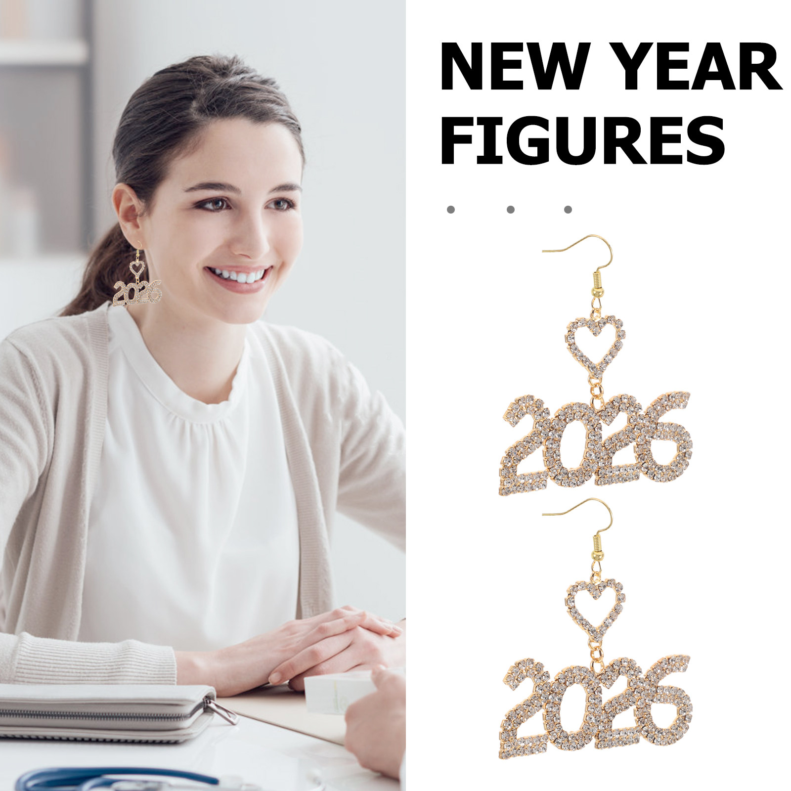 1Pair New Year Earrings 2026 C - مراجعة Eve Jewelry & Watches Distribuidor Oficial Rolex وسعره
