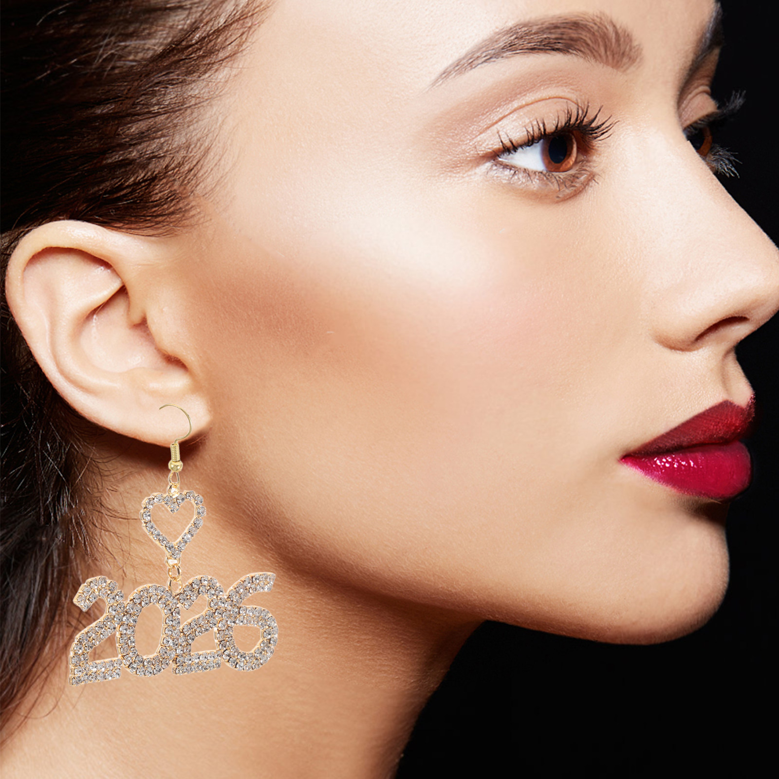 1Pair New Year Earrings 2026 C - مراجعة Eve Jewelry & Watches Distribuidor Oficial Rolex وسعره