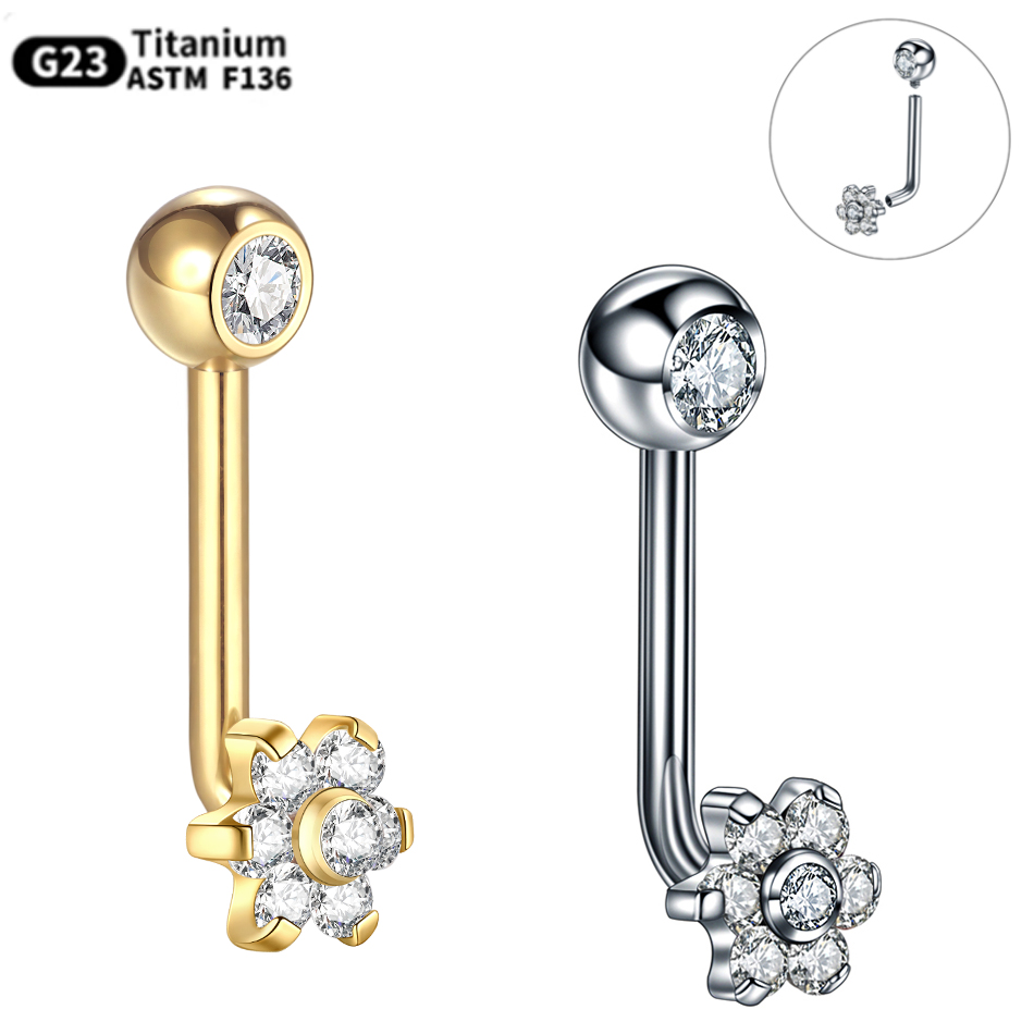 1PC Titanium Christina Piercin - مراجعة Christina Jewelry & Watches Marguerite Ørestik Forgyldt Sølv وسعره