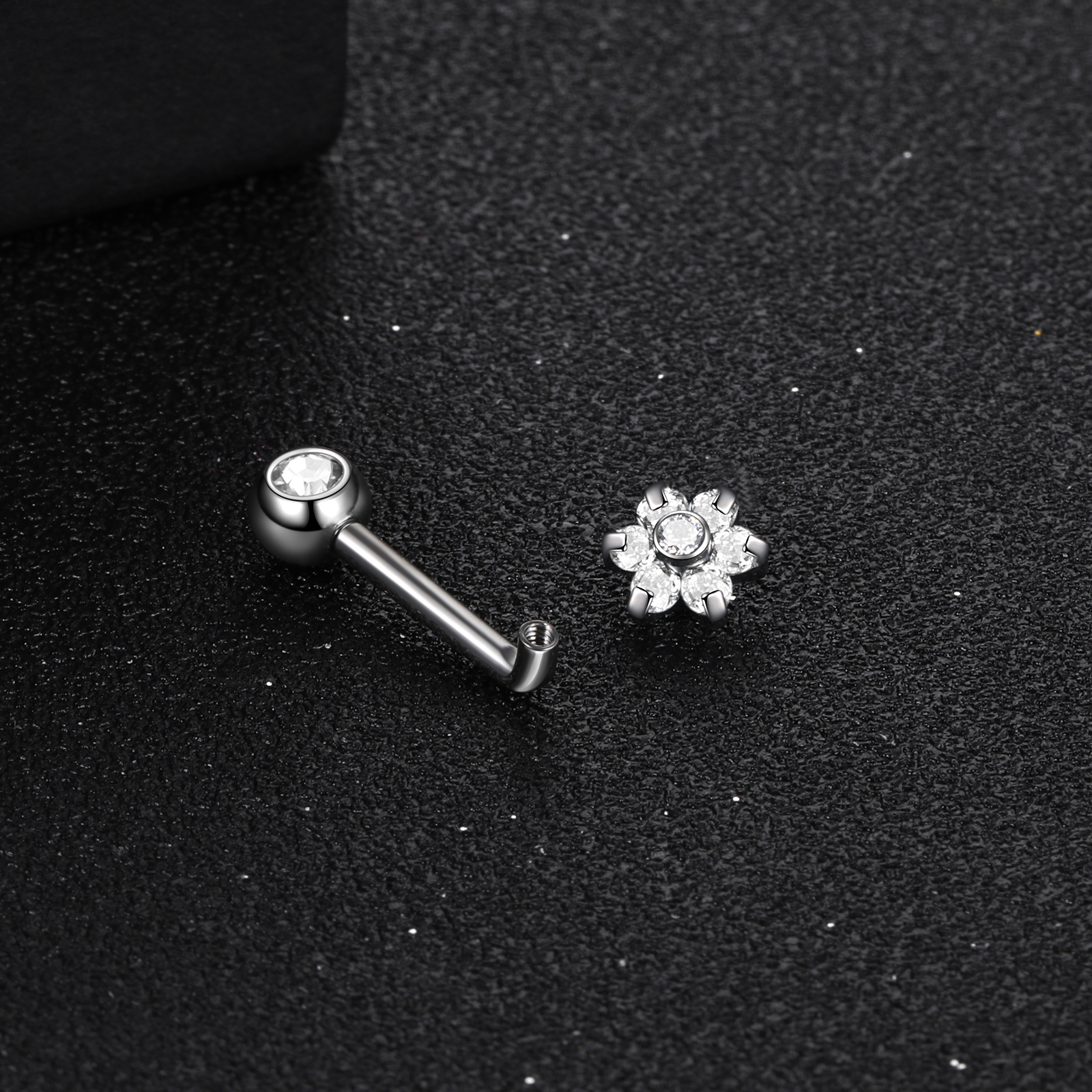 1PC Titanium Christina Piercin - مراجعة Christina Jewelry & Watches Marguerite Ørestik Forgyldt Sølv وسعره