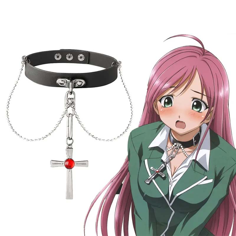 Anime Rosario And Vampire Red  - مراجعة Crystal Choker Necklace وسعره