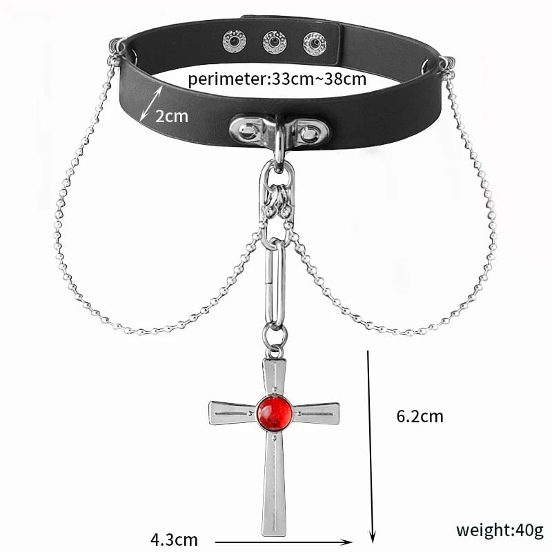 Anime Rosario And Vampire Red  - مراجعة Crystal Choker Necklace وسعره