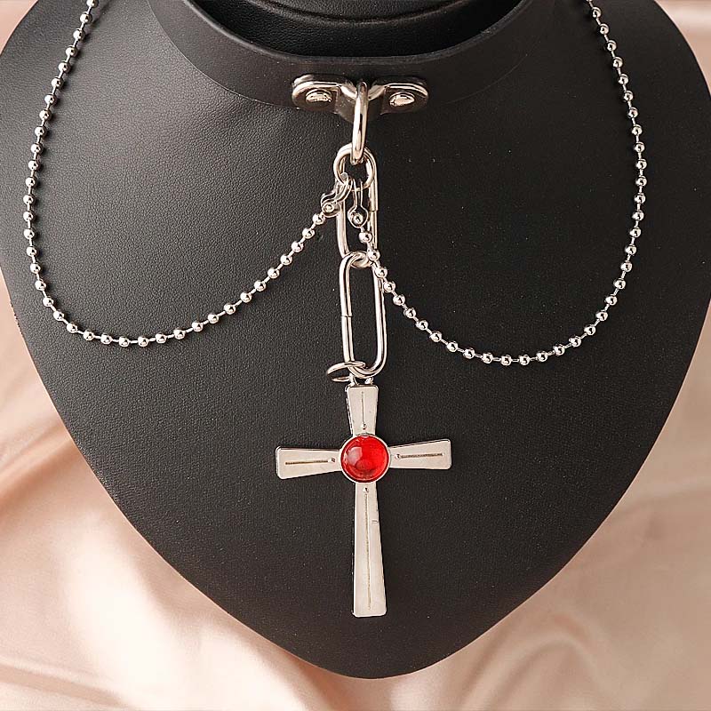 Anime Rosario And Vampire Red  - مراجعة Crystal Choker Necklace وسعره