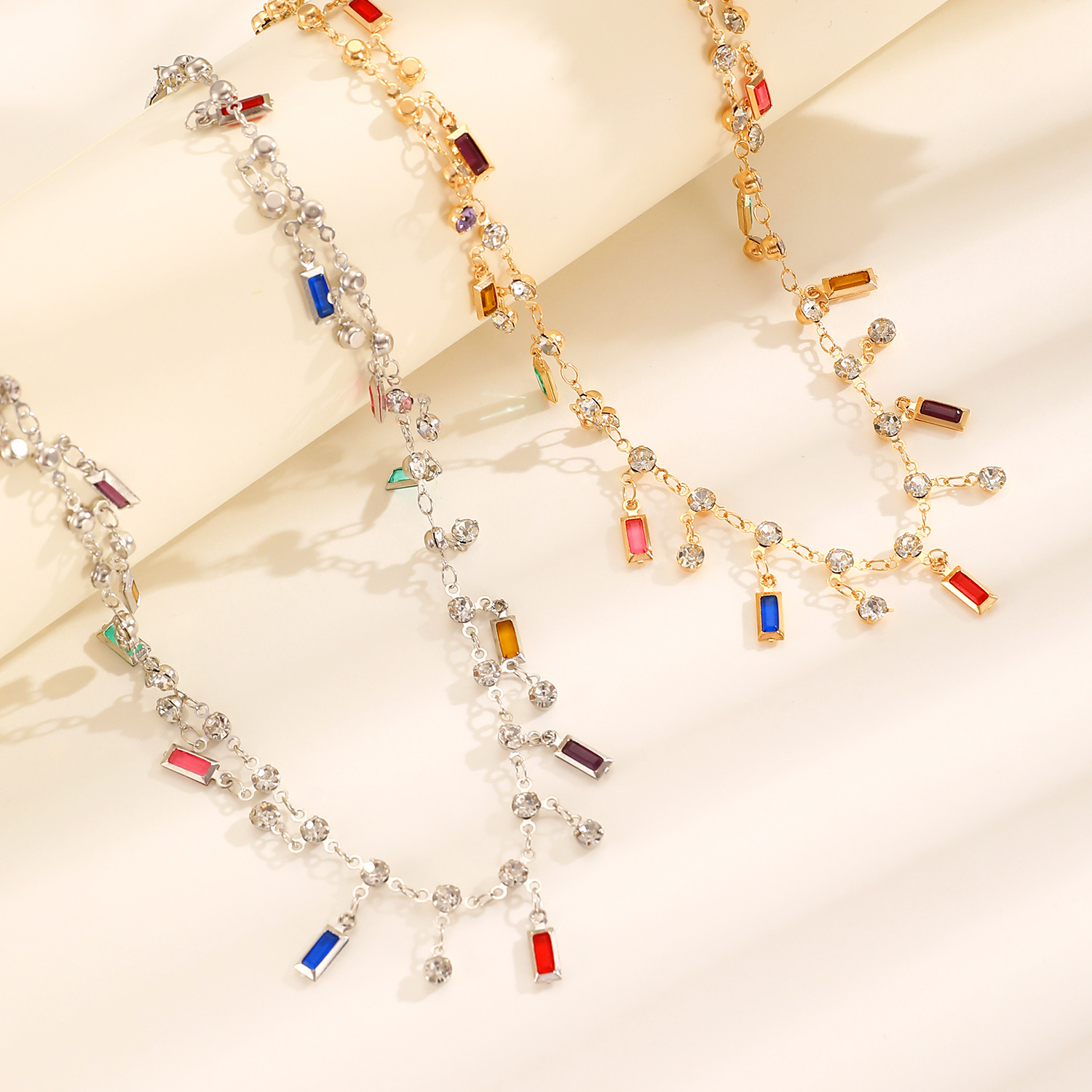 Fashion Dopamine Colorful Crys - مراجعة Crystal Choker Necklace وسعره