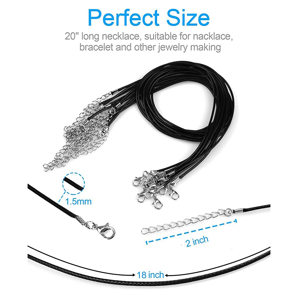 ABQR 24PCS Cord Necklace, 20 i - مراجعة Jewelry & Watches Sp Z Oo Ul Frezerów 3 وسعره