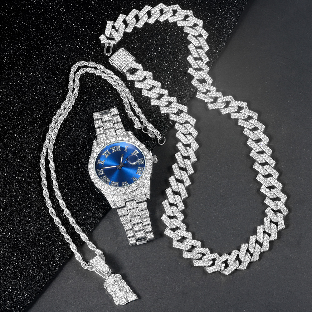 Men's Hip-hop Watch Jewelry Se - مراجعة Jewelry Watches Men وسعره