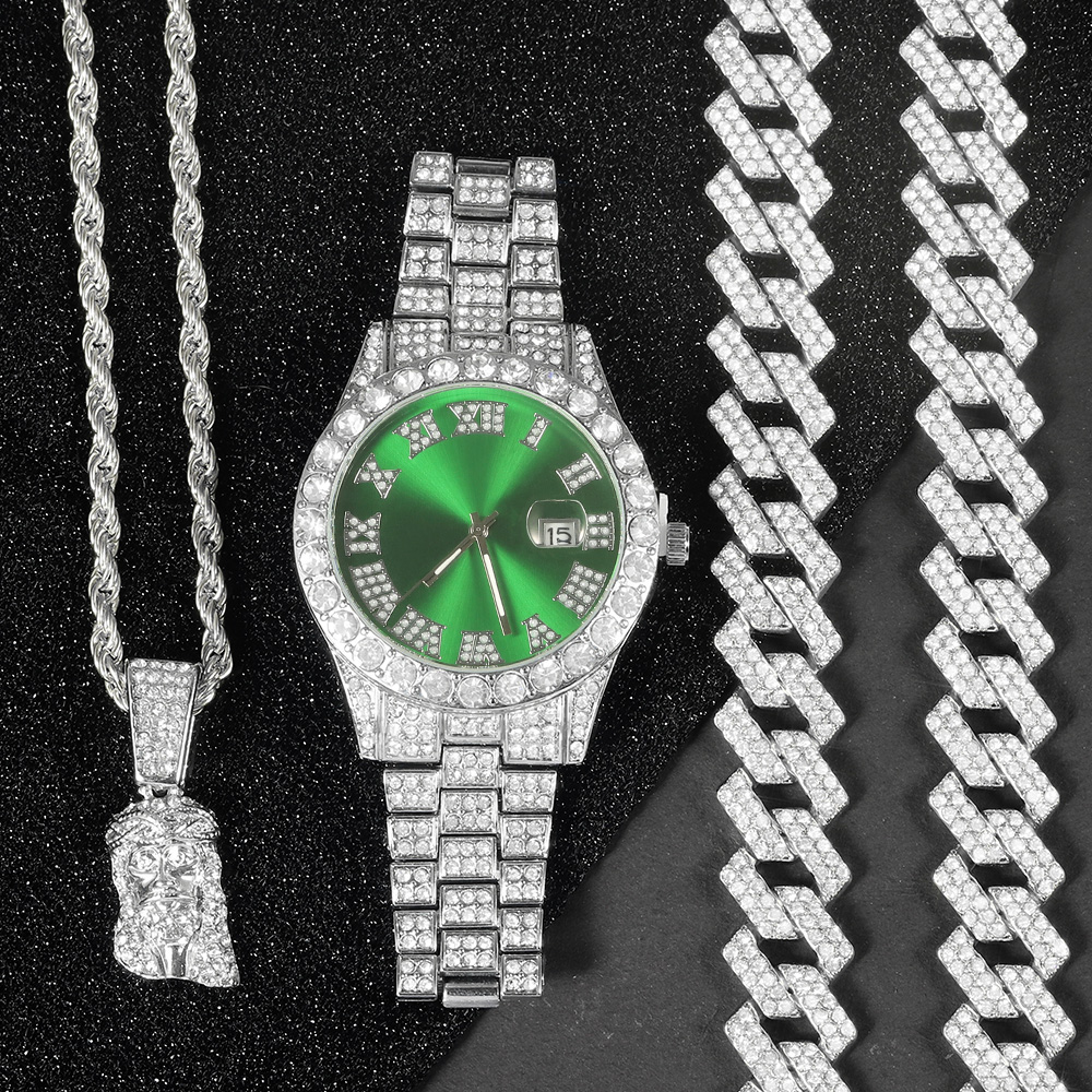 Men's Hip-hop Watch Jewelry Se - مراجعة Jewelry Watches Men وسعره