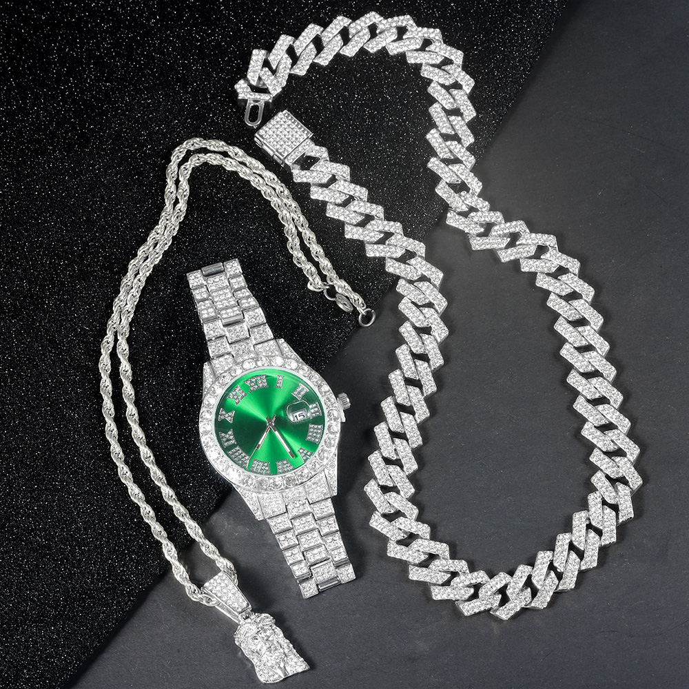 Men's Hip-hop Watch Jewelry Se - مراجعة Jewelry Watches Men وسعره