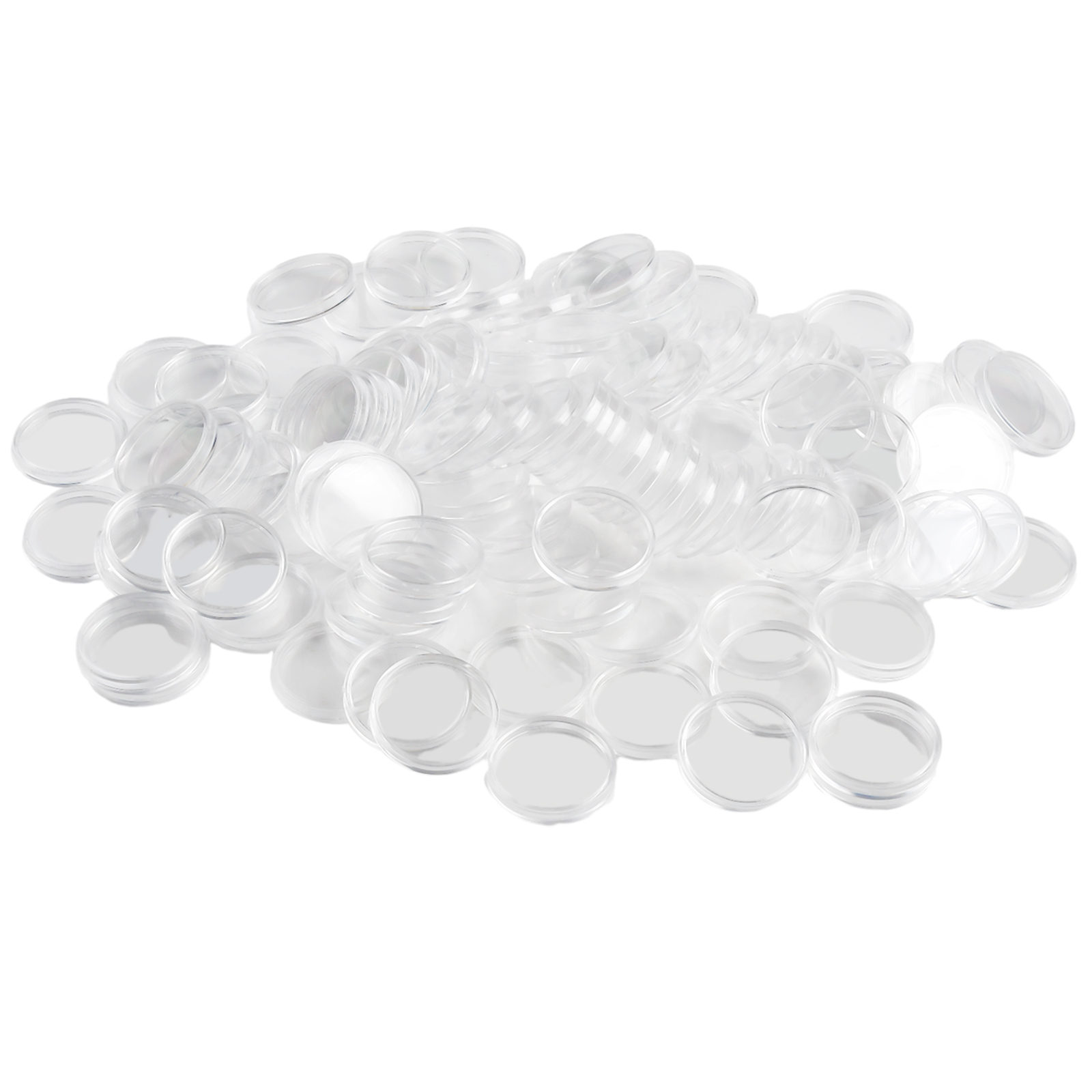 100Pcs Transparent Plastic Rou - مراجعة Collectors Coins Jewelry & Watches Of Smithtown Photos وسعره