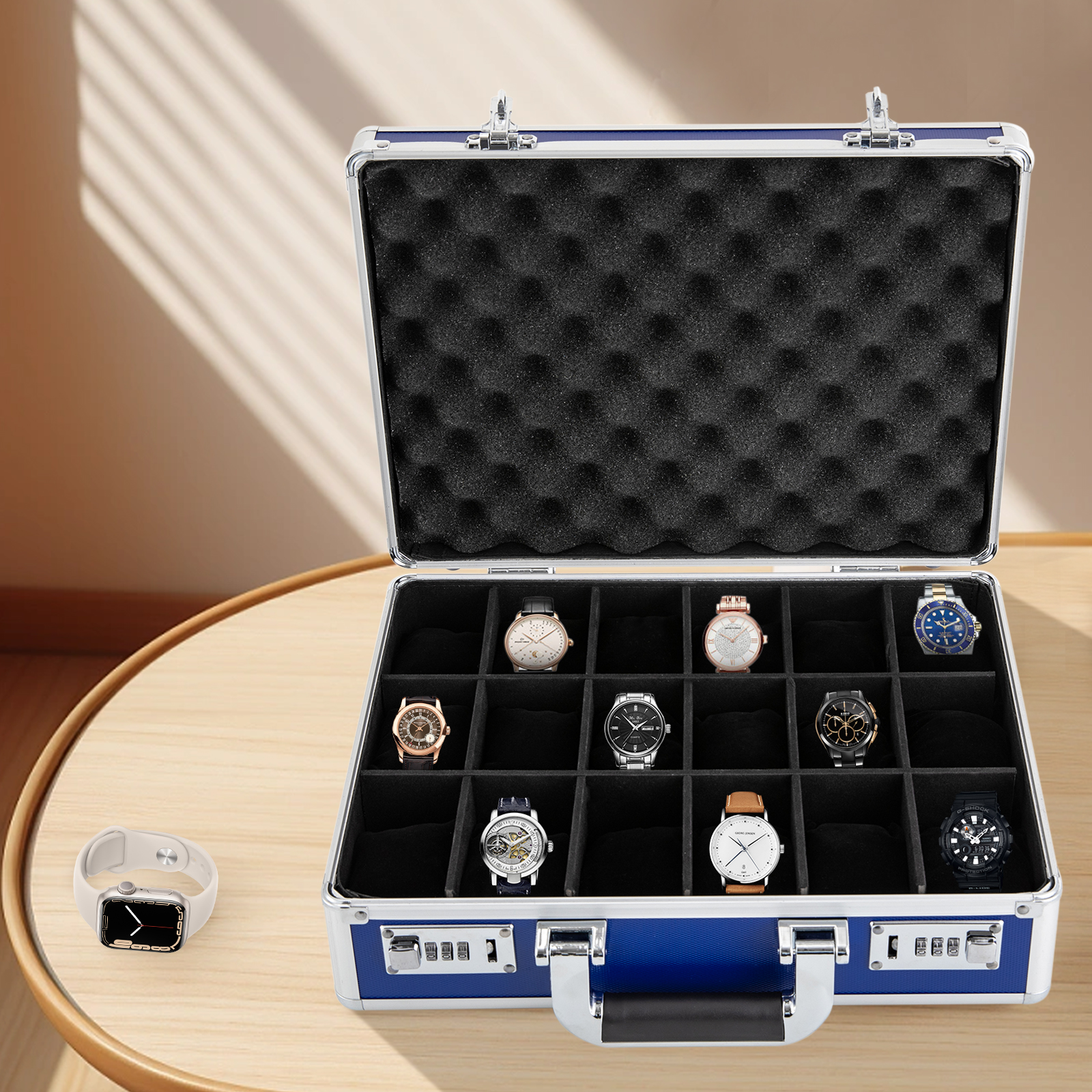 18 slot watch case with lock d - مراجعة Used Jewelry Watches وسعره