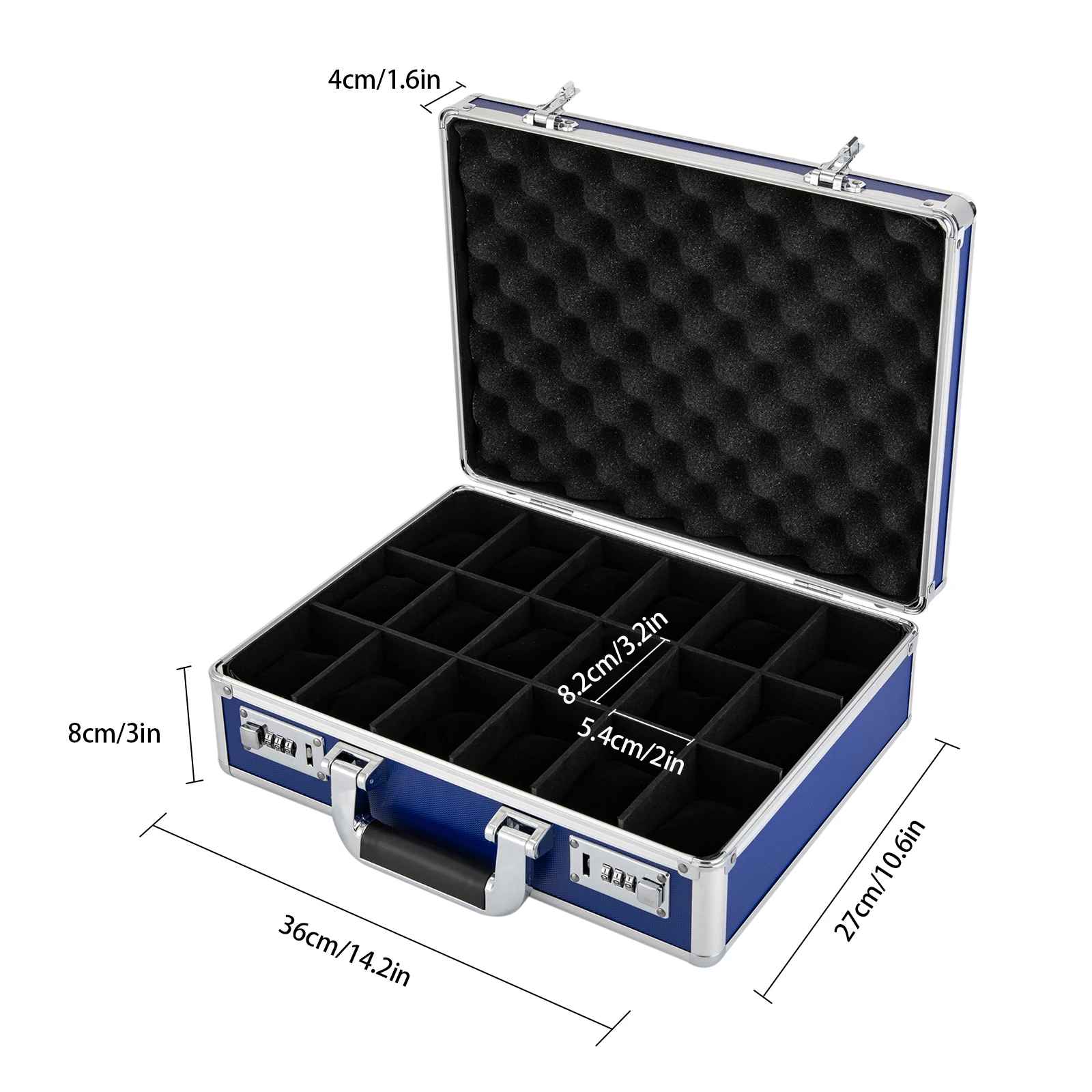 18 slot watch case with lock d - مراجعة Used Jewelry Watches وسعره