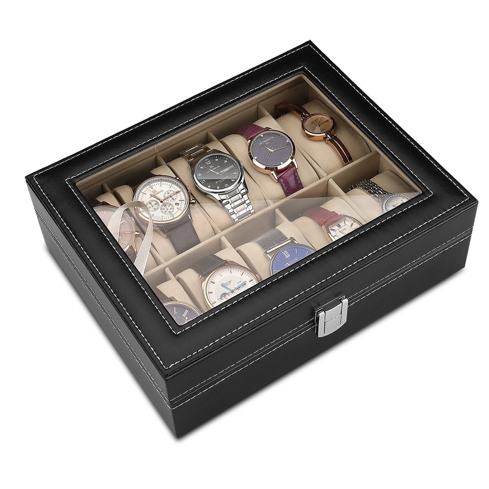 10-bit PU Leather Gray flannel - مراجعة Best Jewelry Watches Women وسعره
