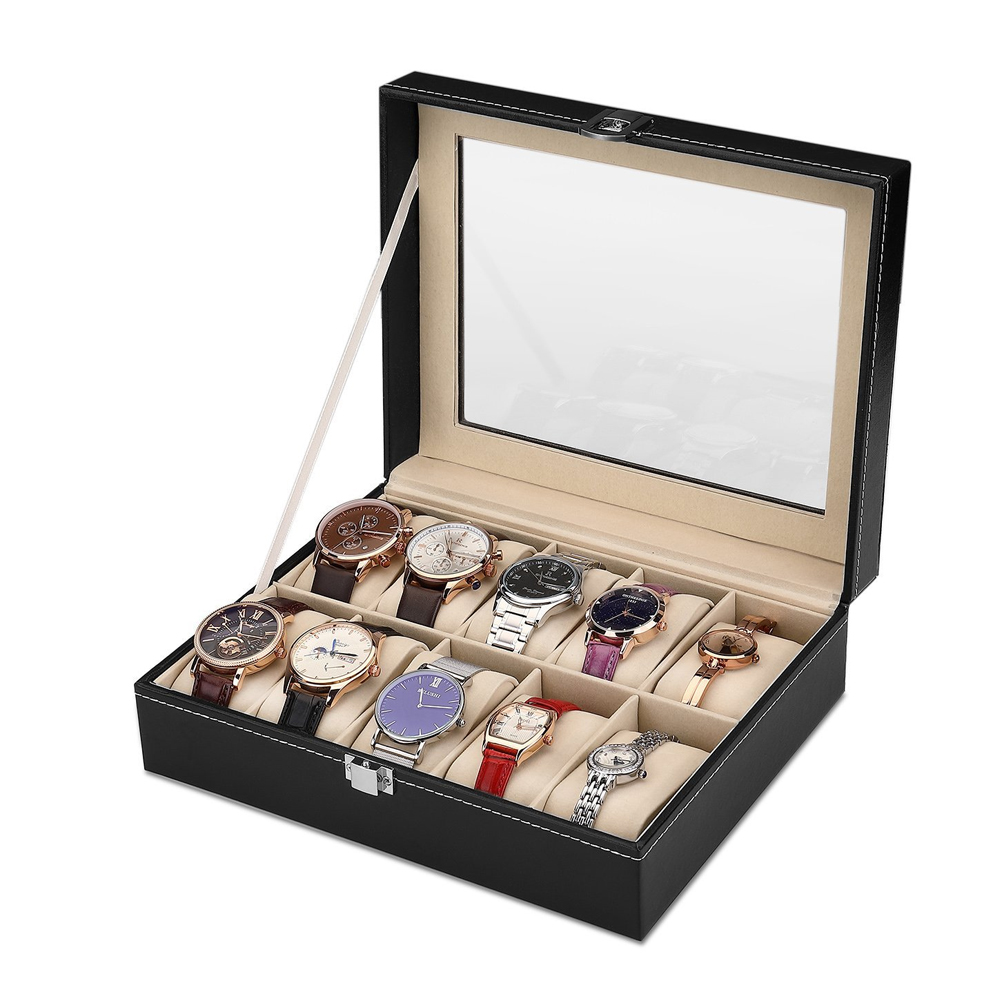 10-bit PU Leather Gray flannel - مراجعة Best Jewelry Watches Women وسعره