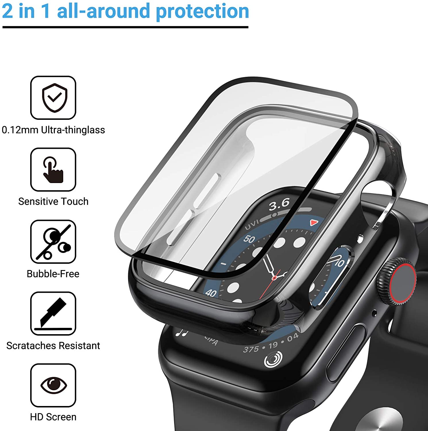 Glass+cover For Apple Watch Ca - مراجعة Jewelry Smart Watches وسعره