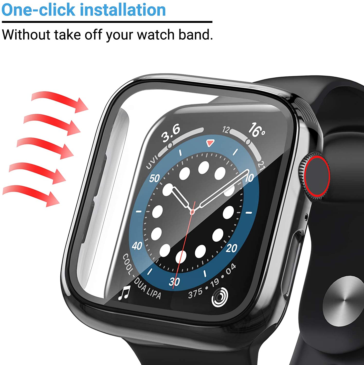 Glass+cover For Apple Watch Ca - مراجعة Jewelry Smart Watches وسعره