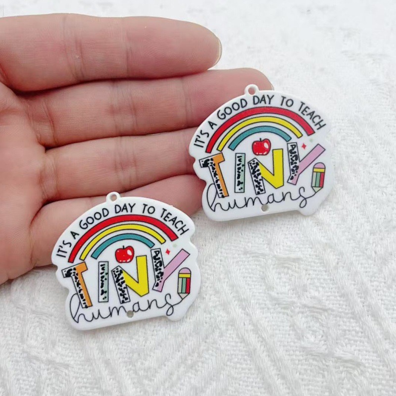 10pcs Teacher's Day Acrylic Do - مراجعة Jewelry & Watches Sp Z Oo Ul Frezerów 3 وسعره