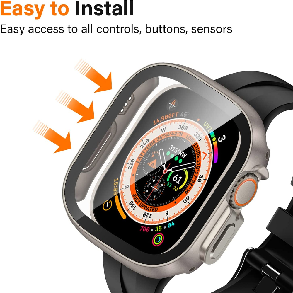 Glass+case For Apple Watch Ult - مراجعة Jewelry Smart Watches وسعره