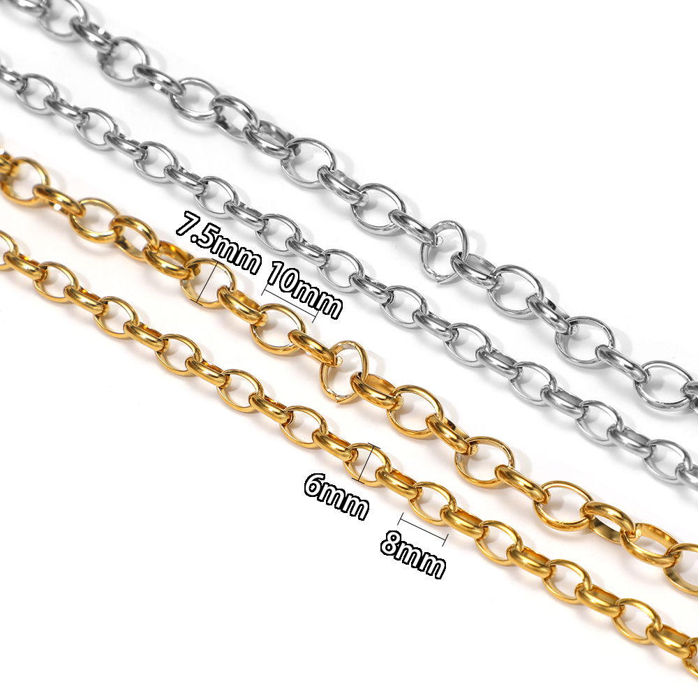 1 Meter Stainless Steel O Shap - مراجعة Hip Hop Chain Necklace وسعره