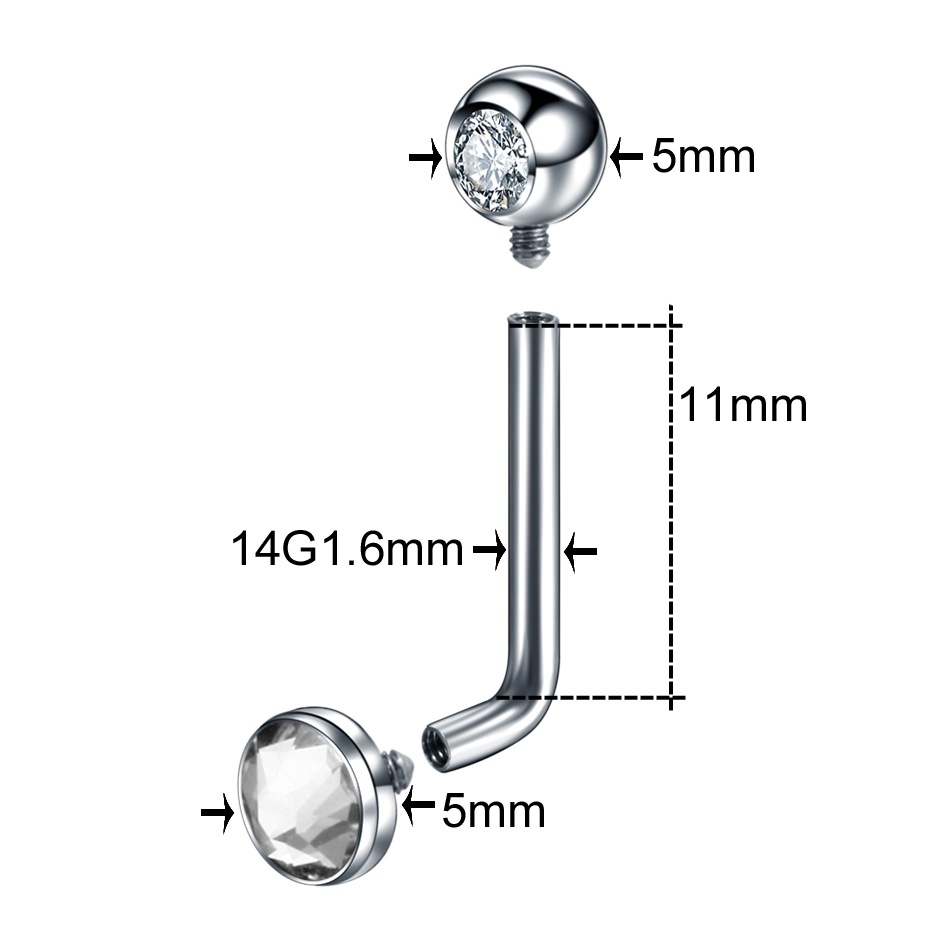 1PC ASTM F136 Titanium Christi - مراجعة Christina Jewelry & Watches Marguerite Ørestik Forgyldt Sølv وسعره