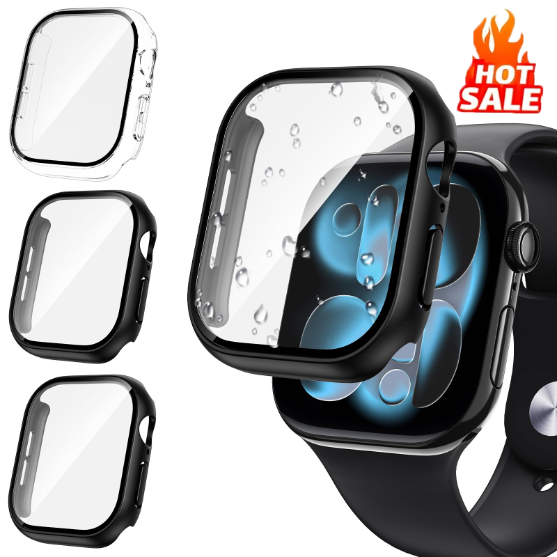 3pcs Glass+Cover For Apple Wat - مراجعة Jewelry Smart Watches وسعره